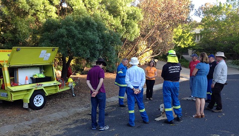 Pre-training briefing delivered by the CFU26 team leader prior to the drill activity
